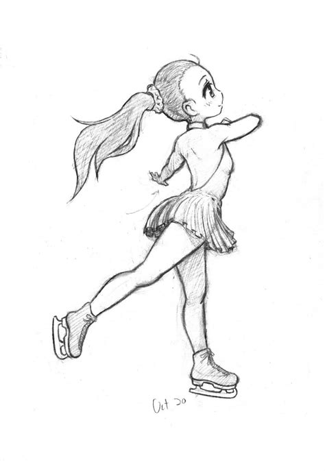 Image Result For Ice Skater Drawing Ice Skate Drawing Ice Drawing