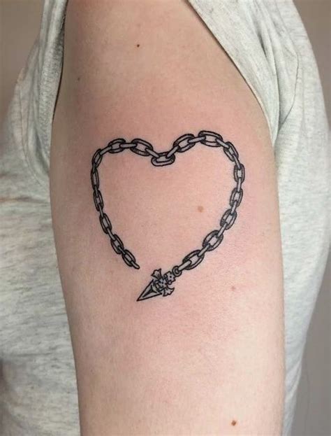 Kurapika Chain Heart Tattoo In 2022 Chain Tattoo Classy Tattoos Tattoos