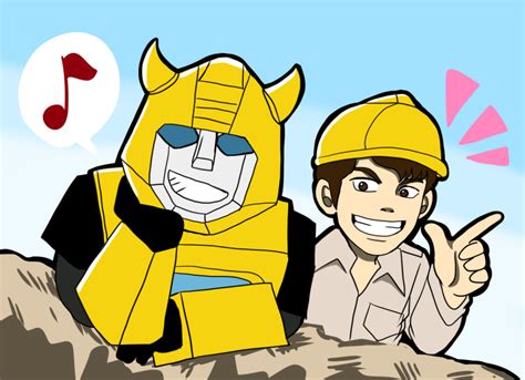 Bumblebee And Spike Witwicky Transformers Drawn By Hatake Ichigo