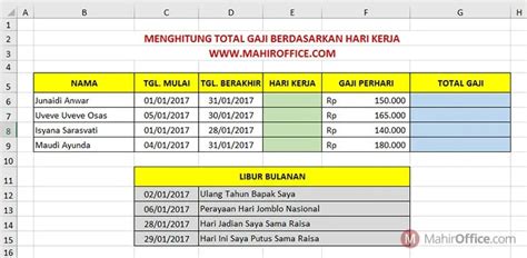 Rumus Excel Gaji Karyawan Cara Menggunakan Rumus Hlookup Dan Vlookup