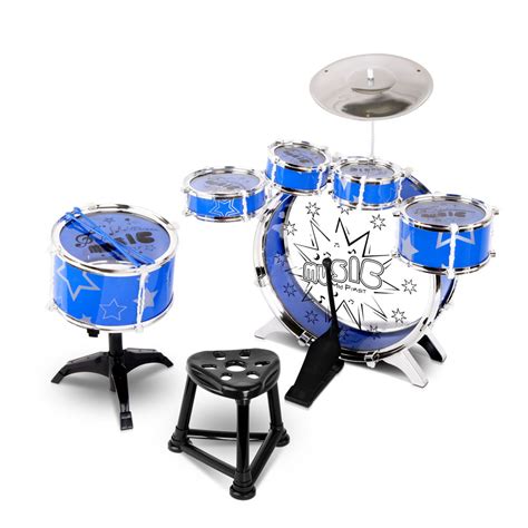 Keezi 11 Piece Kids Drum Set Kids Cars Au