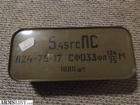 Armslist For Sale Sealed Russian 545x39 Ak74 7n6 Ammo 1080 Round