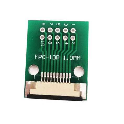 Ffc Fpc Adapter Board 1mm To 254mm Soldered Connector 10 Pin