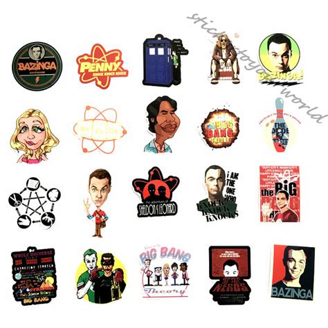 50pcs The Big Bang Theory Stickers Waterproof Vinyl Etsy