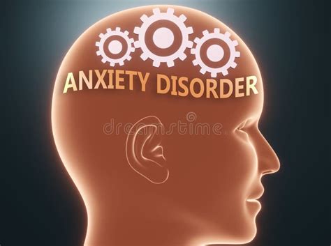 Anxiety Disorder Inside Human Mind Pictured As Word Anxiety Disorder