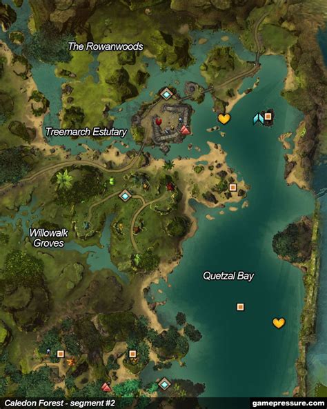 Caledon Forest Maps Guild Wars Game Guide Gamepressure