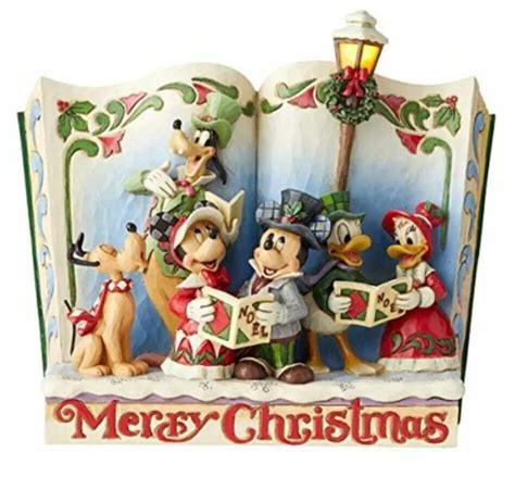 Jim Shore Disney Traditions Storybook Christmas Carol Mickey Minnie