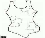 Colorear Swimsuits Bagno Oncoloring Badpak Preescolar sketch template