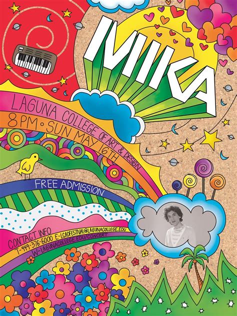 mika poster for art and design college project