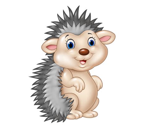 Hedgehog Cartoon Cute Vector Vector Animal Free Download