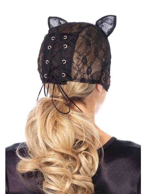 Cat Black Lace Costume Mask Sexy Black Lace Cat Ears And Mask