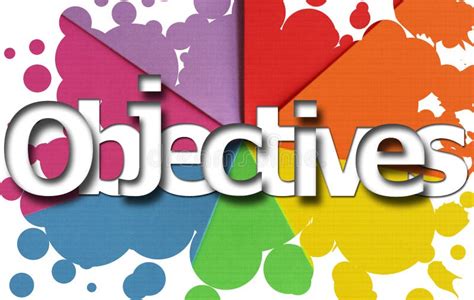 Objectives Concept Reaching Strategic Goal Illustration Stock