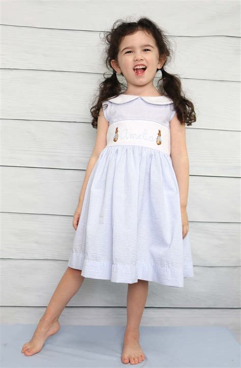 Bunny Rabbit Dress Easter Dresses For Girls Toddler Girl Easter Dress