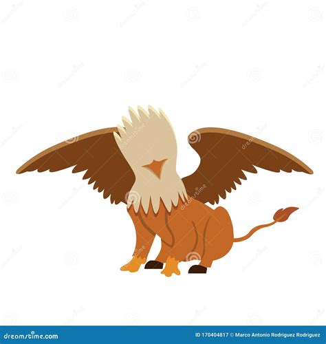 Vector Cute Hippogriff Colorful Isolated Stock Illustration