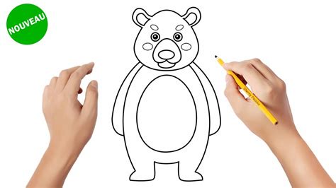 Comment Dessiner Un Ours How To Draw A Bear Easy Drawings Dibujos