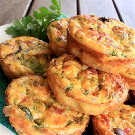 Cheddary Quiche Bites Old Croc Cheese