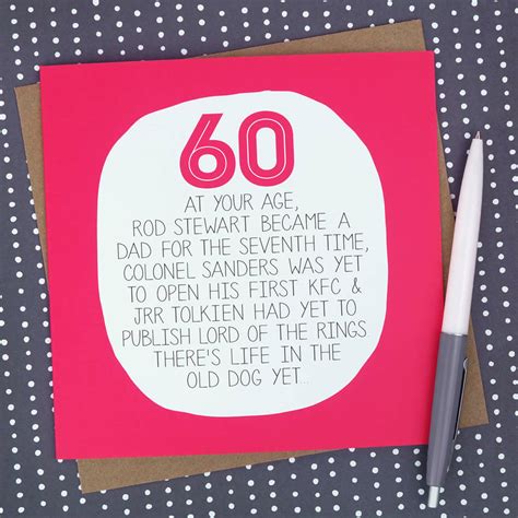 Put a smile on their face with this funny card that would be perfect for your mum, sister, friend or wife. by your age… funny 60th birthday card by paper plane ...