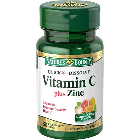 Learn more about vitamin c plus zinc (multivitamins and minerals) at everydayhealth.com. Amazon.com: Natures Bounty Quick Dissolve Vitamin C Plus ...