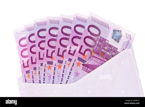 Viele 500er Euro Banknote Im Briefumschlag Stock Photo Alamy