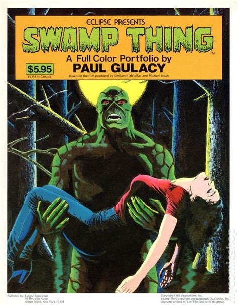 Swamp Thing Portfolio 1983 Comic Books