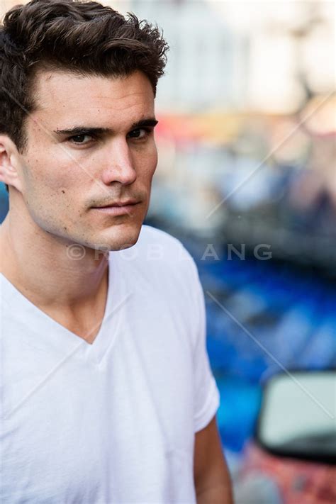 Portrait Of A Good Looking Rugged Young Man Outdoors Rob Lang Images