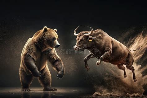 Stock Exchange Bull Bear Fight Stock Illustrations 319 Stock Exchange