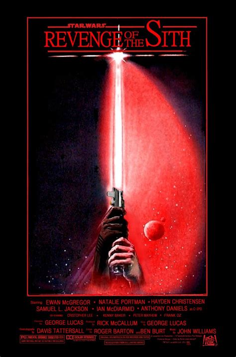 Revenge Of The Sith Poster In The Style Of Return Of The Jedi