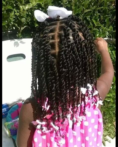 This style is created with two strands twists. 2 strand twist cute simple style | Kids hairstyles, Hair ...