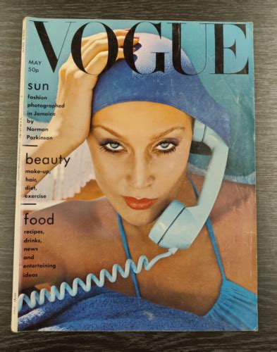 vogue magazine may 1975 jamaica blue jerry hall antonio lopez karen bjorn ebay