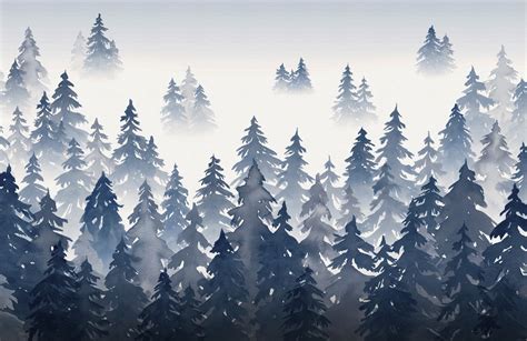 Pine Tree Forest Wallpaper