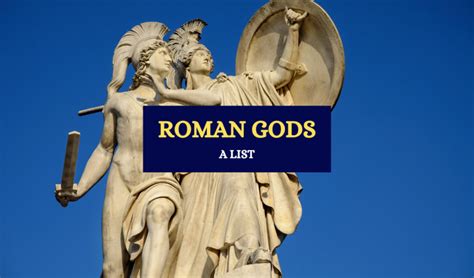 Main Roman Gods And Goddesses Names A List Symbol Sage
