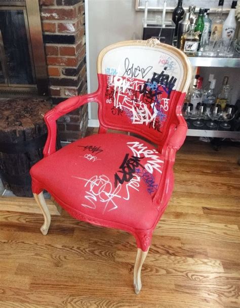 Diy Instructions For Turning A Flea Market Find Into A Graffiti Chair
