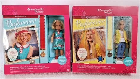 Two Sets New 2015 American Girl Beforever Mini Doll And 3 Book Boxed