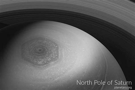 North Pole Postcard Saturn The Planetary Society