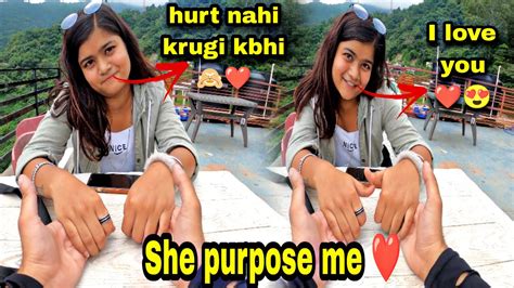 finally she purposed me 🙈🌹 girl cutegirl purpose cute youtube