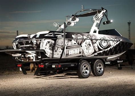 One Of The Best Boat Wraps Ive Ever Seen Beautiful Wakeboardboat