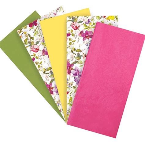 Jardin Assortment 2 Sided Waxed Tissue Paper 18 X 24 Sheets 200