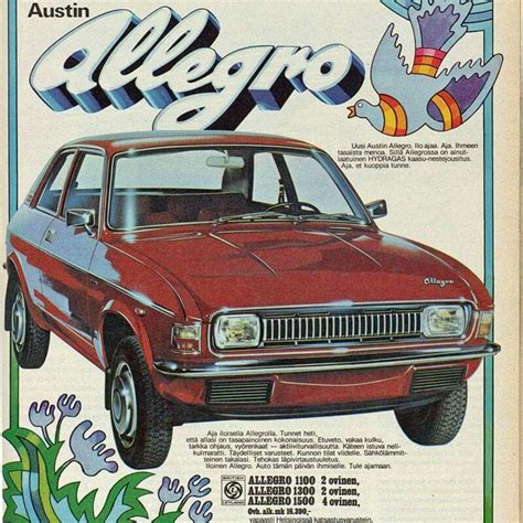 Early Mk1 Austin Allegro Advertisement From Finland British Cars