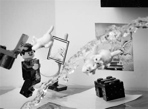Lego Remixes Of Famous Photographs Lego Art Dali Lego Pictures