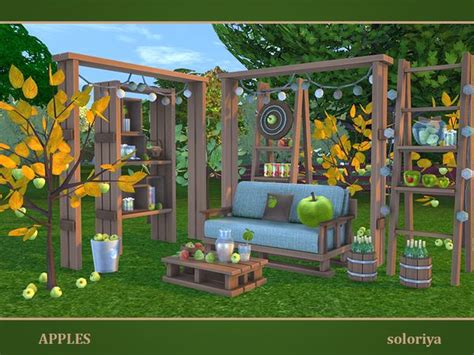 Soloriyas Apples Sims 4 Build Sims 4 Outdoor Settings