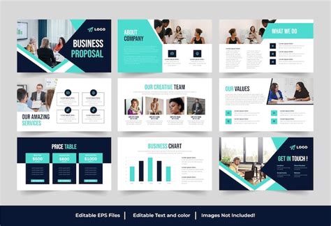 Premium Vector Business Proposal Powerpoint Presentation Design