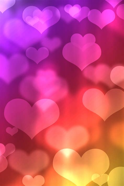 Download Heart Shaped Background Iphone Wallpaper By