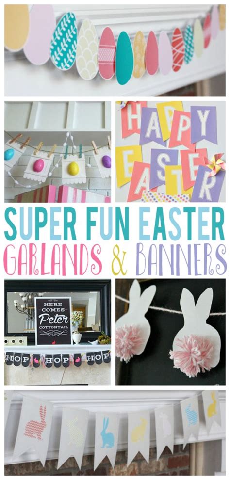 Super Fun Easter Garlands And Banners Eighteen25
