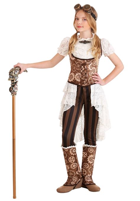 Victorian Steampunk Fashion Girl Tween Girls Costume Specialty Om6813577