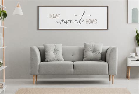 Home Sweet Home Home Wall Decor Framed Traditional Stretched Canva
