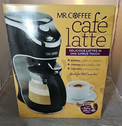Mr Coffee Cafe Latte Hot Chocolate Maker Bvmc El1 Brand New In