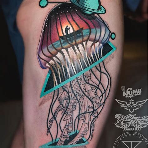 15 Beautiful And Vibrant Jellyfish Tattoos Worldwide Tattoo