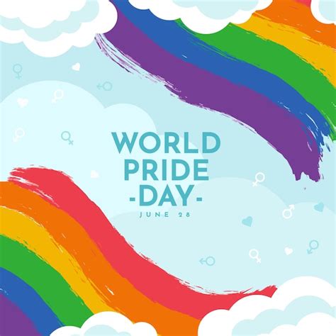 Free Vector Hand Drawn Pride Day Flag Illustration