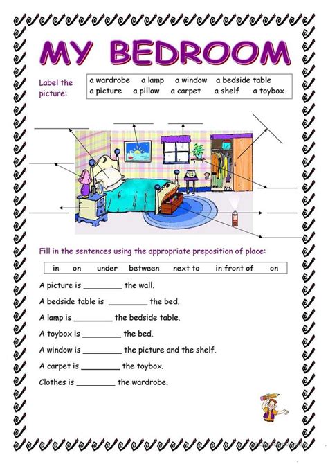 80 Free Esl Bedroom Worksheets English Lessons For Kids Learn