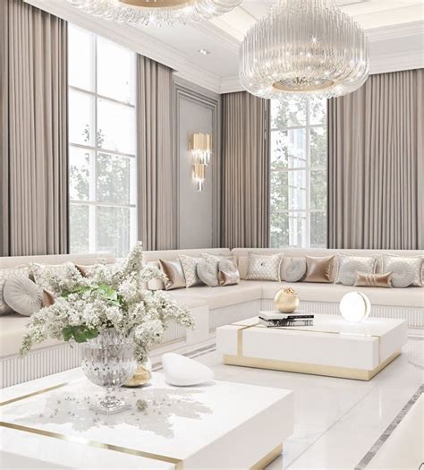 Living Room In White Tones Arredamento Di Lusso Idee Di Soggiorno